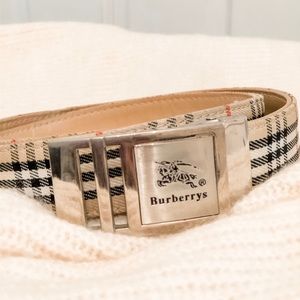 Authentic Burberry Check belt